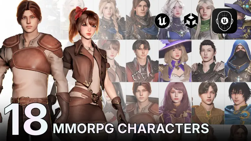 MMORPG Characters - Mega Collection - Warriors, Archers, Mages