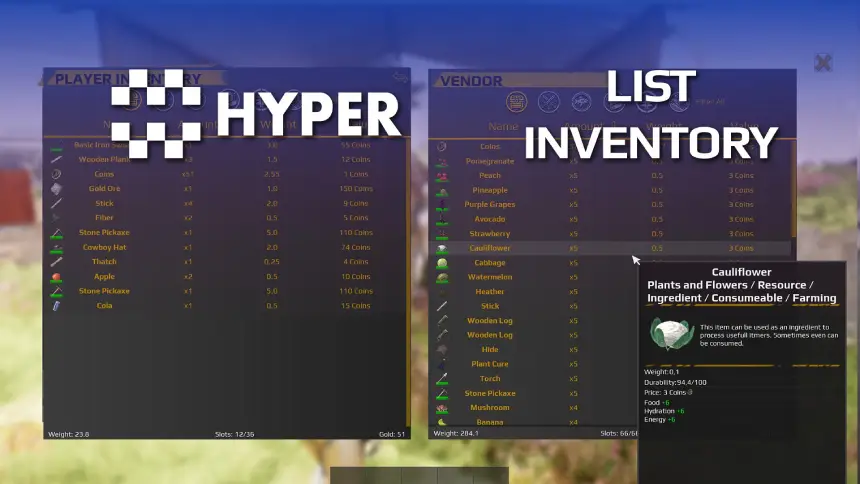 Hyper List Inventory v4