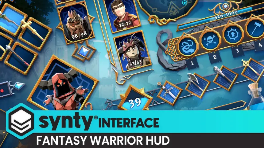 INTERFACE - Fantasy Warrior HUD / UI - Synty