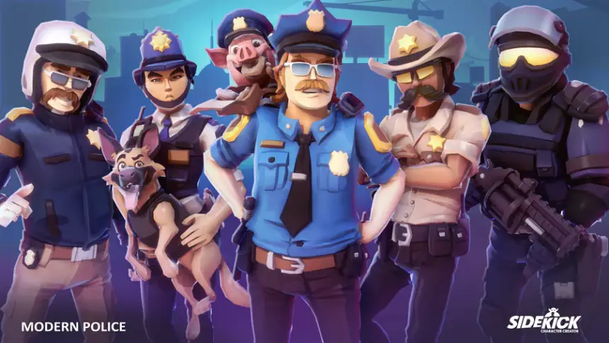 Modern Police - Sidekick Modular Characters