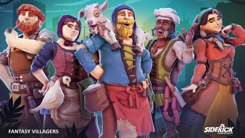 Fantasy Villagers - Sidekick Modular Characters