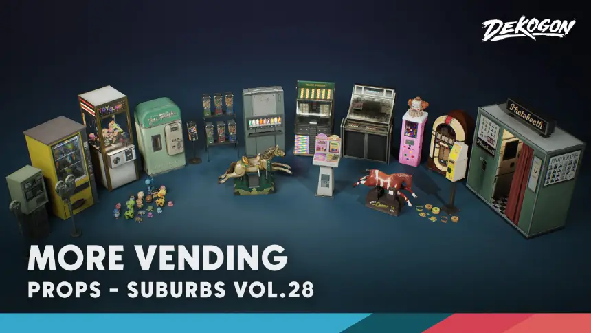 Suburbs VOL.28 - MORE Vending (Nanite and Low Poly)