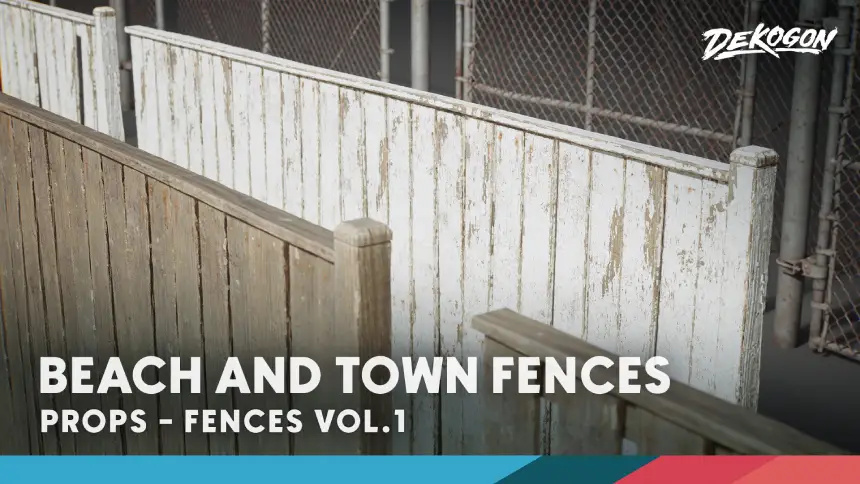 Fences VOL.1 - Beach and Town Modular (Nanite and Low Poly)