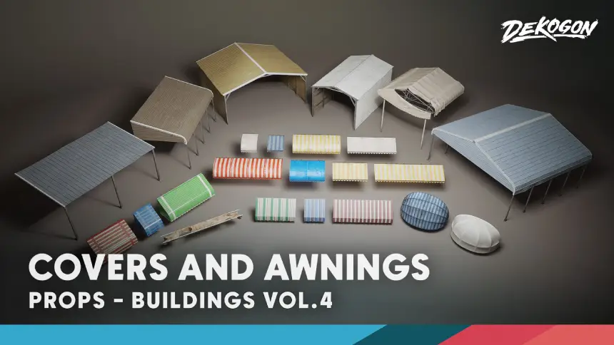 Buildings VOL.4 - Covers and Awnings (Nanite and Low Poly)