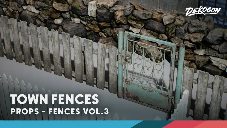Fences VOL.3 - Town Modular (Nanite and Low Poly)