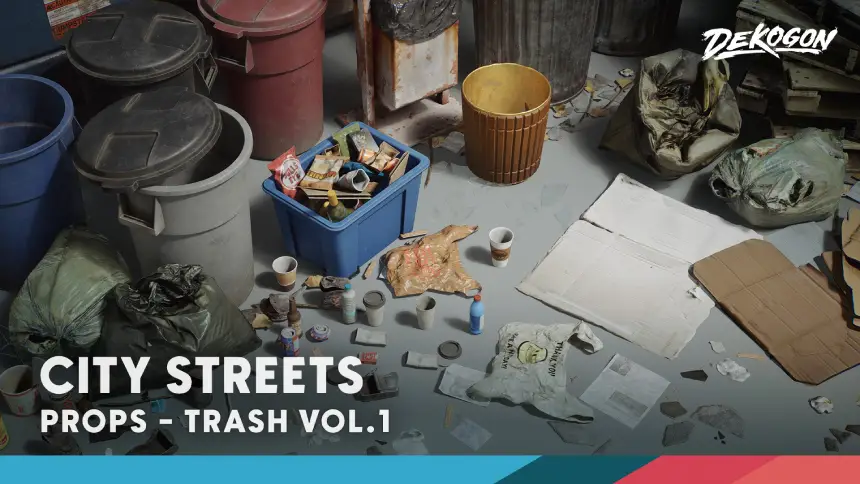 Trash VOL.1 - City Streets (Nanite and Low Poly Versions)