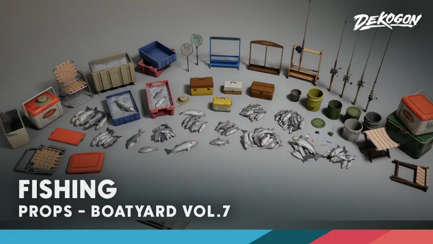 Boatyard VOL.7 - Fishing (Nanite and Low Poly)