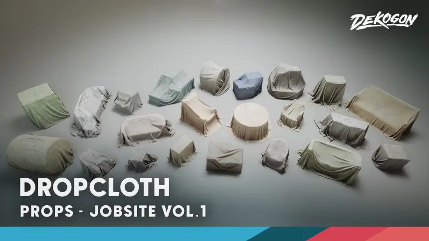 Jobsite VOL.1 - Dropcloth (Nanite & Low Poly)