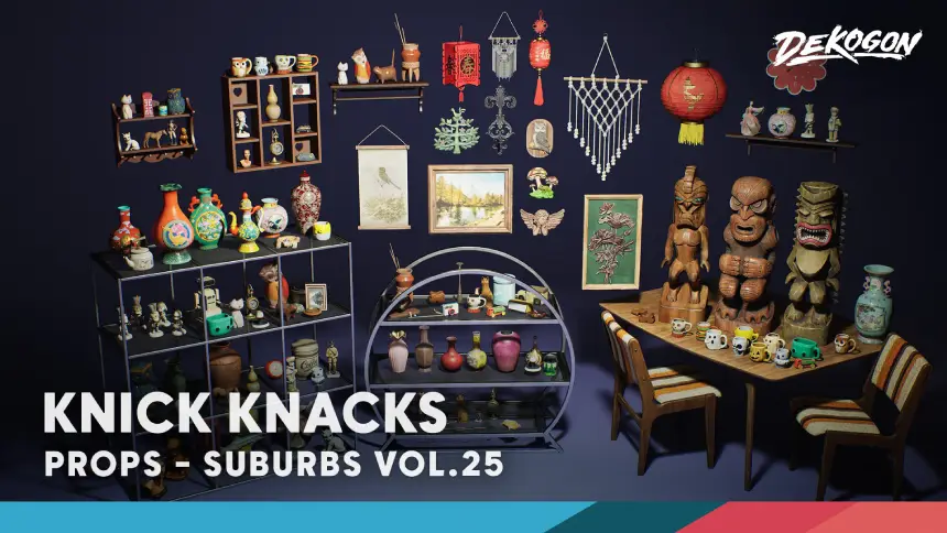 Suburbs VOL.25 - Knick Knacks (Nanite and Low Poly)