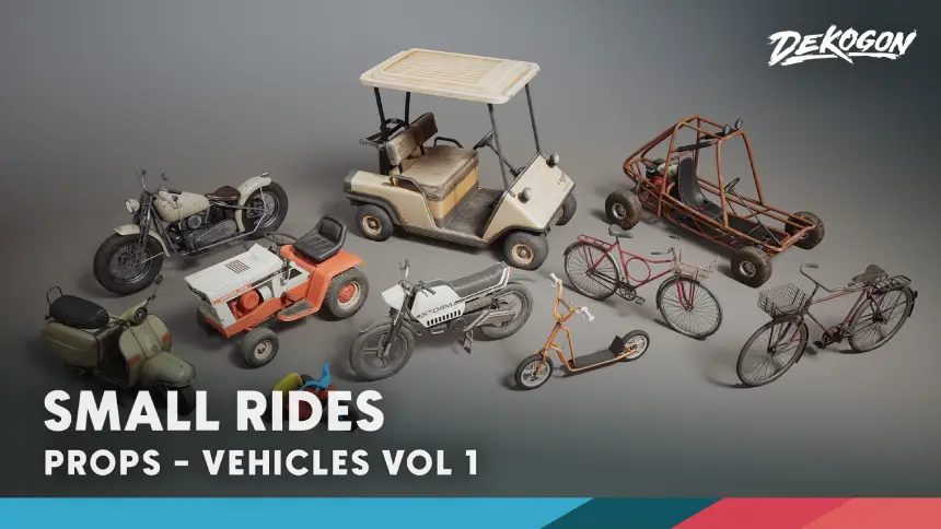 Vehicles VOL.1 - Small Rides (Nanite and Low Poly)