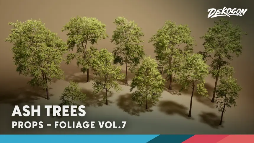 Foliage VOL.7 - Ash Trees (Nanite and Low Poly)