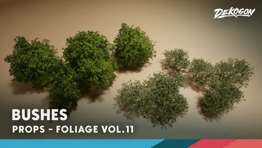 Foliage VOL.11 - Bushes (Nanite and Low Poly)