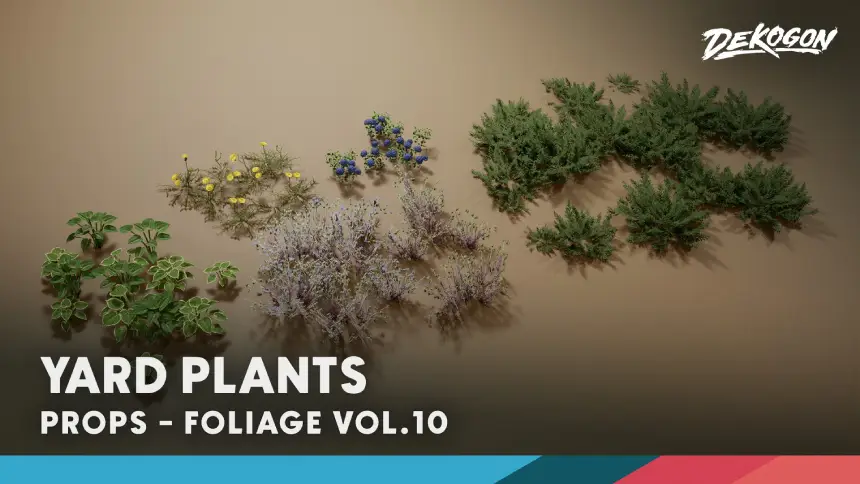 Foliage VOL.10 - Yard Plants (Nanite and Low Poly)