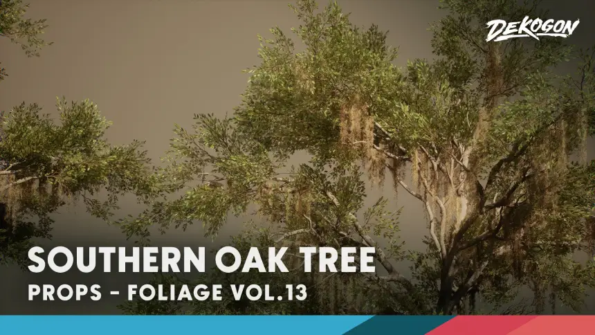 Foliage VOL.13 - Southern Oak Trees (Nanite and Low Poly)
