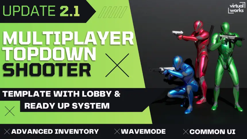Multiplayer Top Down Shooter Template