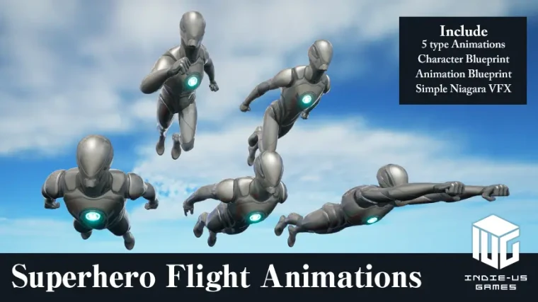 Superhero Flight Animations