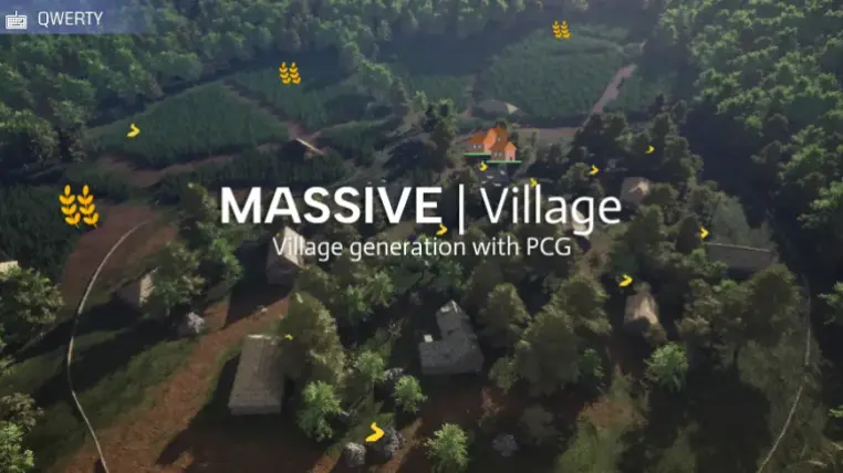 Massive Village - Create villages, farms and ruins with PCG