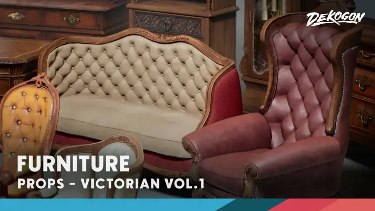 Victorian VOL.1 - Furniture (Nanite and Low Poly)