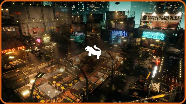 Cyberpunk Rooftop Market Environment ( Cyberpunk Rooftop Market Cyberpunk 3D ) Cyberpunk Rooftop Market Environment ( Cyberpunk Rooftop Market Cyberpunk 3D )