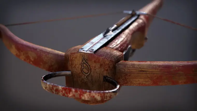 Animated Light Medieval Crossbow Animated Light Medieval Crossbow
