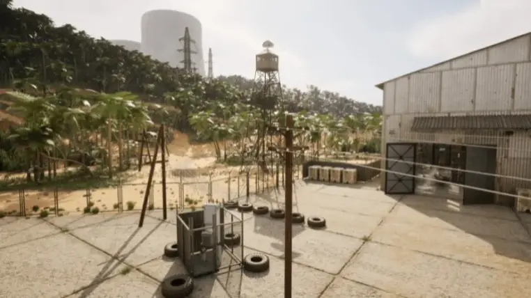 Hangar warehouse in the tropics Hangar warehouse in the tropics