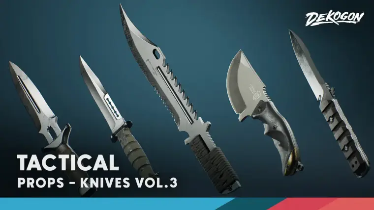 Knives VOL.3 - Tactical (4K Textured FPS Tactical Knives) Knives VOL.3 - Tactical (4K Textured FPS Tactical Knives)