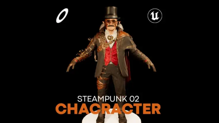Steampunk hero Character / Professor Alaric Gearthart Steampunk hero Character / Professor Alaric Gearthart