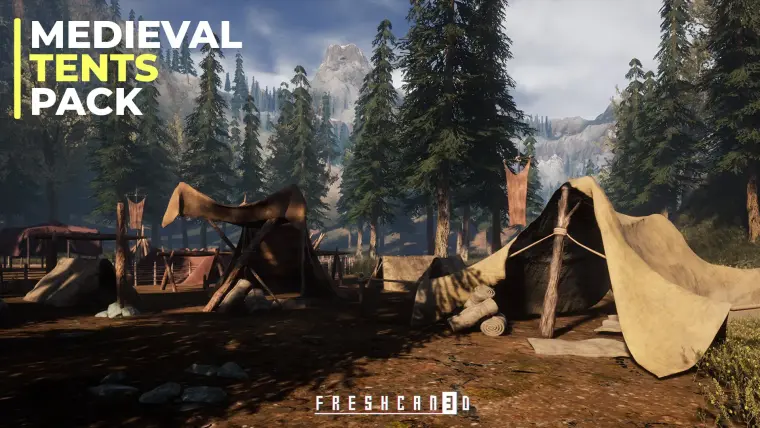 Medieval Tents & Camping Props Pack