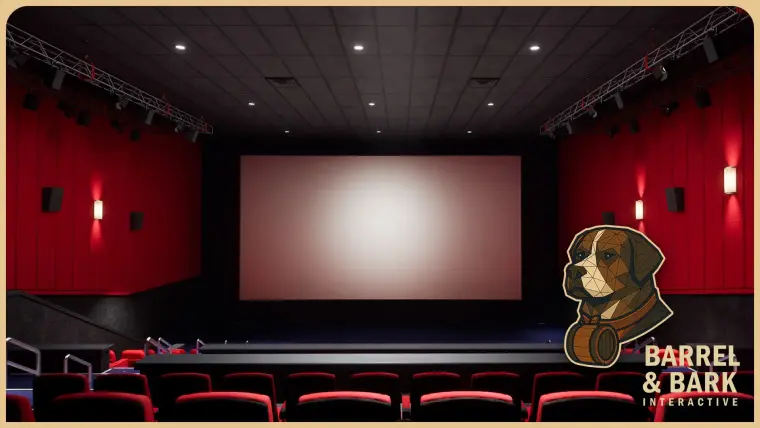 Movie Theatre Scene with Foyer Movie Theatre Scene with Foyer