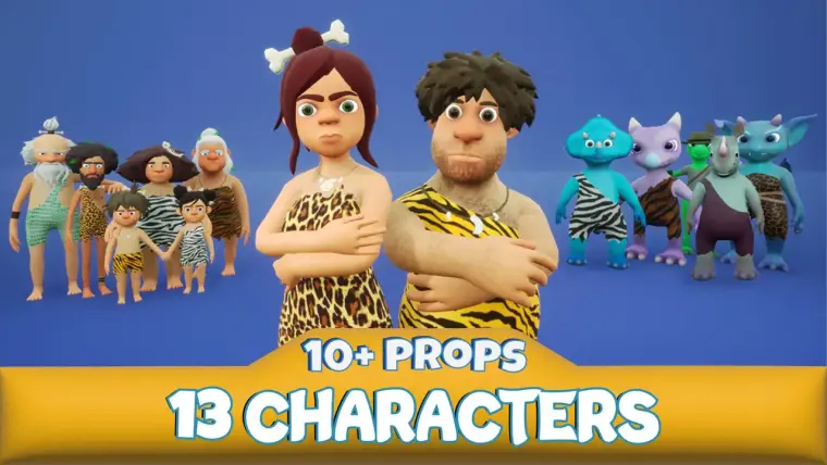 Stone Age Characters Pack Stone Age Characters Pack