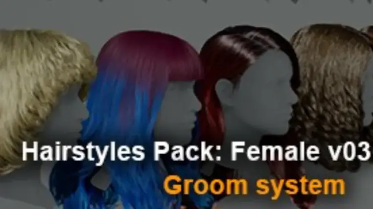 Hairstyles Pack: Female v03 Hairstyles Pack: Female v03