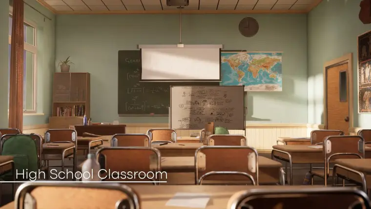 High School Classroom Environment ( High School Liceum Class Room College 3d ) High School Classroom Environment ( High School Liceum Class Room College 3d )