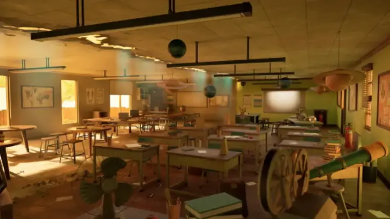Retro / Modern Classroom Interior Environment ( Modern Classroom ) Retro / Modern Classroom Interior Environment ( Modern Classroom )