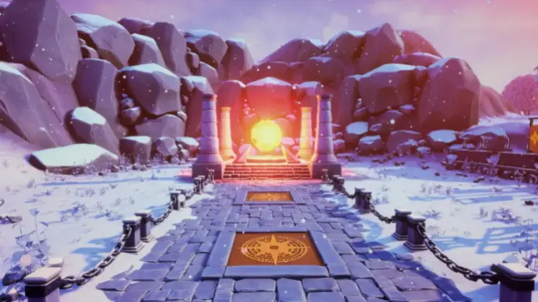 Stylized Snowy Landscape Stylized Snowy Landscape
