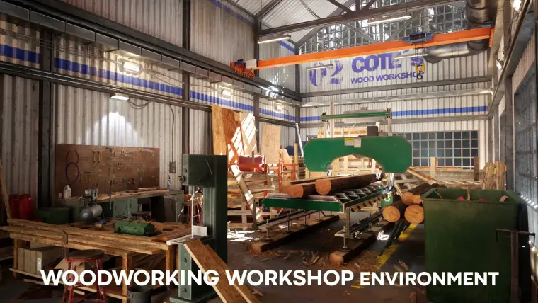 Woodworking Workshop Environment / Woodworking Craftman Craft Interior Carpenter Woodworking Workshop Environment / Woodworking Craftman Craft Interior Carpenter