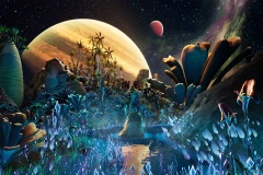 Alien Planet Fantasy Environment - Grassland Plants