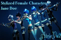 Stylized Female Character - JaneDoe