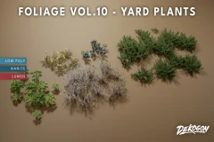 Foliage VOL.10 - Yard Plants (Nanite and Low Poly)