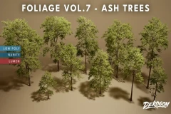 Foliage VOL.7 - Ash Trees (Nanite and Low Poly)