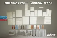 Buildings VOL.1 - Window Decor (Nanite and Low Poly)