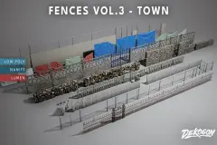 Fences VOL.3 - Town Modular (Nanite and Low Poly)