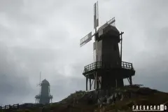 Medieval Windmill with interiors ( Medieval Rural Windmill, Medieval Landscape )