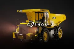 Driveable / Animated Construction Truck (Construction Truck Heavy Duty 3D Model)