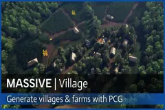 Massive | Village - Procedural villages, farms and ruins with PCG