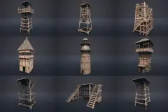 Medieval Watchtowers and Platforms - v1