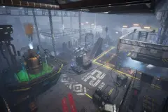 Modular Sci-fi Hangar Area Environment