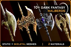 10+ Dark Fantasy Halberds - Polearms - Two-handed halberd