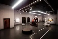 Modern Art Museum Environment ( Art Museum Exhibition Showroom )