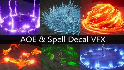 AOE and Spell Decal VFX ( with SFX )
